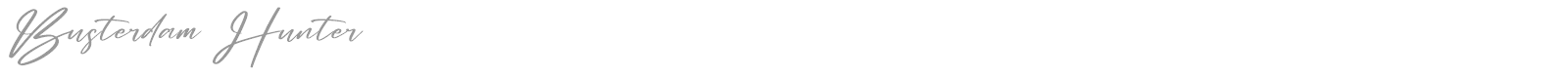 Busterdam Hunter font preview